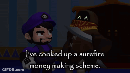Cartoon Says I've Cooked Up A Surefire Money Making Scheme GIF