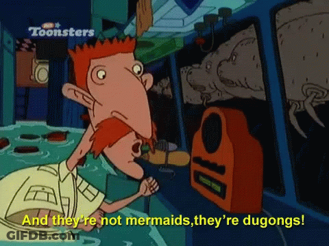 Cartoon Says Theyre Not Mermaids Theyre Dugongs GIF