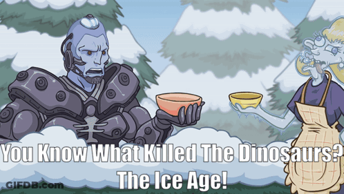 Cartoon Says You Know What Killed The Dinosaurs GIF