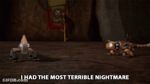 Cartoon Scene I Had The Most Terrible Nightmare GIF