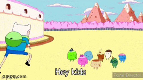 Cartoon Scene Saying Hey Kids GIF