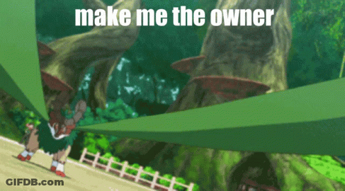 Cartoon Scene Saying Make Me The Owner GIF