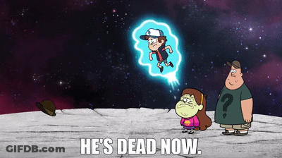 Cartoon Scene With He's Dead Now GIF