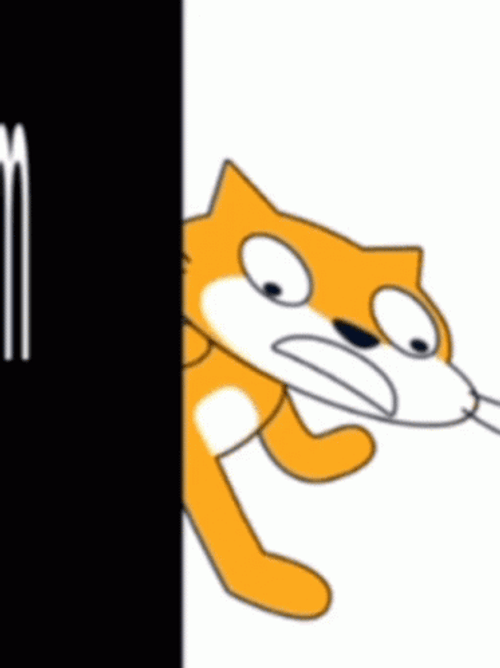 Cartoon Scratch Cat GIF