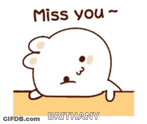 Cartoon Seal Miss You Brithany GIF