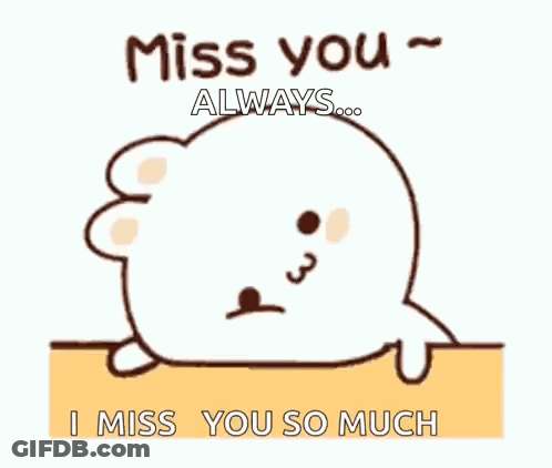 Cartoon Seal Saying I Miss You So Much GIF