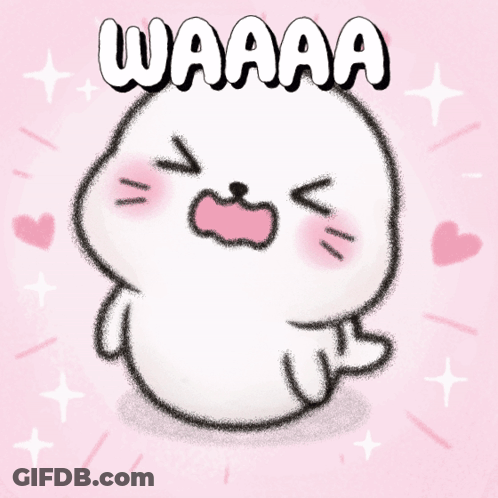 Cartoon Seal Saying Waaaa GIF