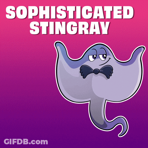 Cartoon Shark In Water Saying Wabie GIF