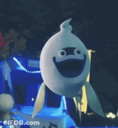 Cartoon Shark With Big Smile GIF