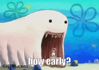 Cartoon Shark With Open Mouth How Early GIF