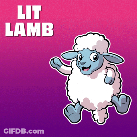 Cartoon Sheep Lit Lamb GIF