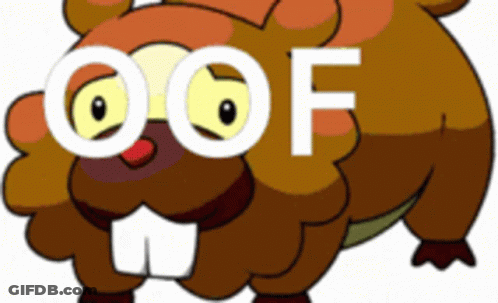 Cartoon Sheep Saying Oof GIF