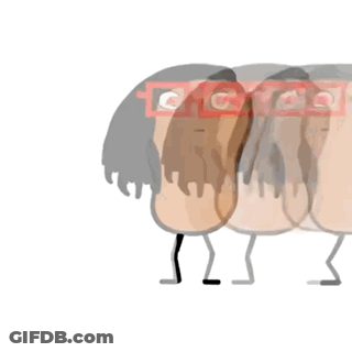 Cartoon Sheep With Red Sticker Saying Sheep GIF