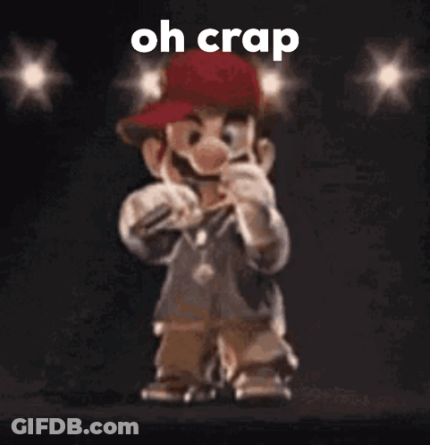Cartoon Singing Into Microphone In Red Hat GIF