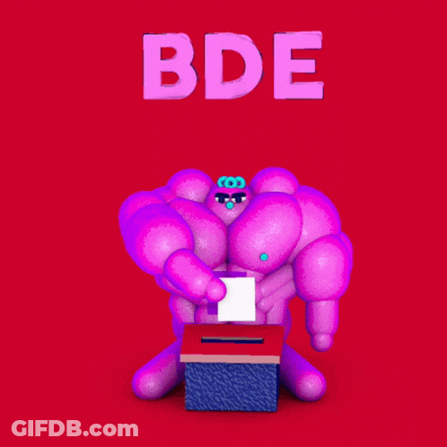 Cartoon Sitting At Ballot Box Bde Big Democracy Energy GIF