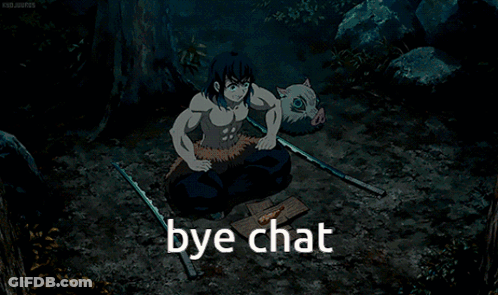 Cartoon Sitting On Blanket Saying Bye Chat GIF