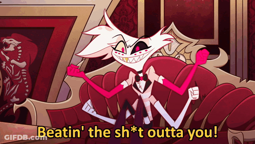 Cartoon Sitting On Couch Beatin The Sh*t Outta You GIF
