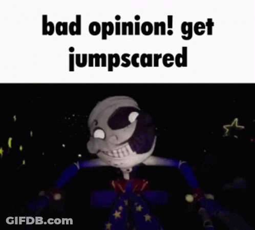 Cartoon Skeleton With Blue Hands Bad Opinion Get Jumpscared GIF