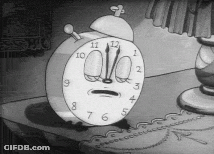 Cartoon Sleeping Clock GIF