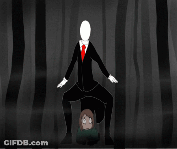 Cartoon Slenderman Dancing GIF
