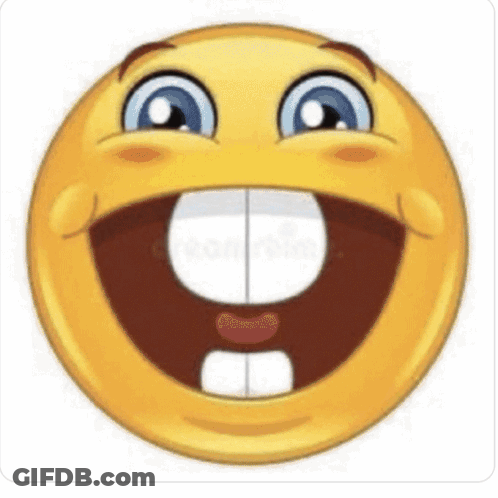 Cartoon Smiley Face Big Smile Big Mouth GIF