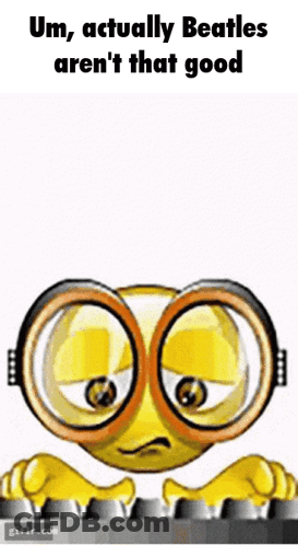 Cartoon Smiley Face Playing Keyboard With Glasses And Headphones GIF