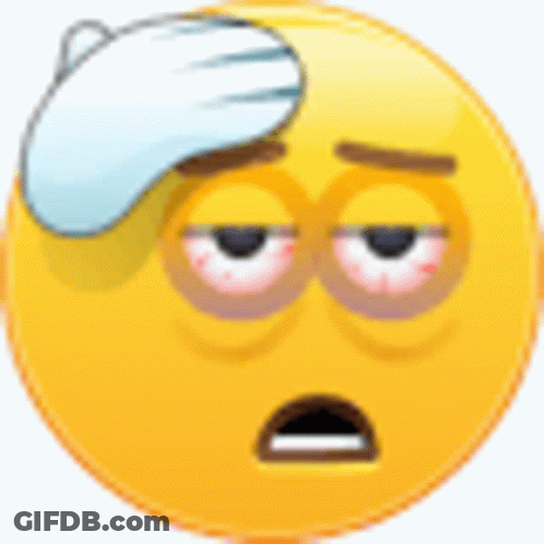 Cartoon Smiley Face With Bandage GIF