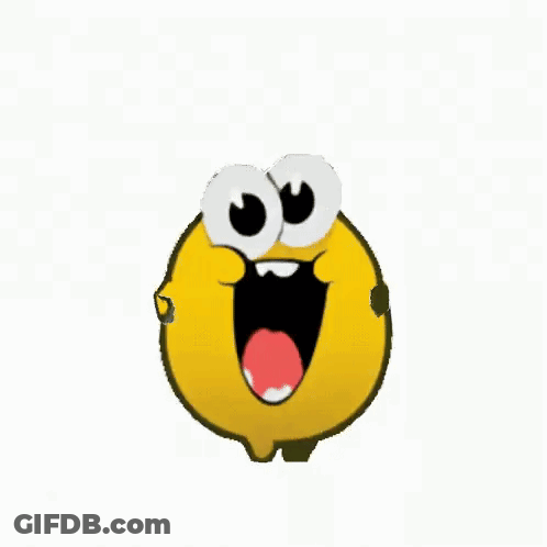 Cartoon Smiley Face With Big Eyes GIF