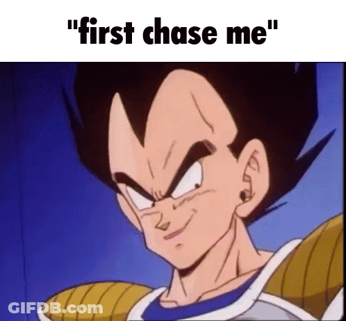 Cartoon Smiling First Chase Me GIF