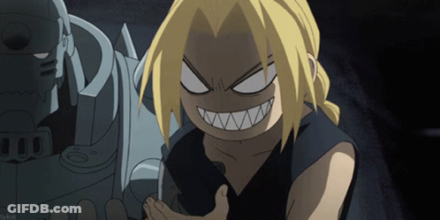 Cartoon Smiling Next To Alchemist GIF
