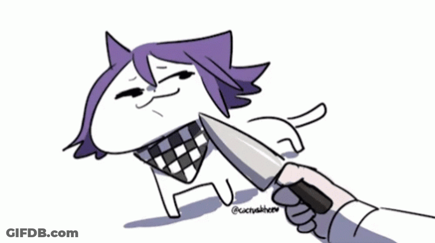 Cartoon Smirking Kokichi GIF