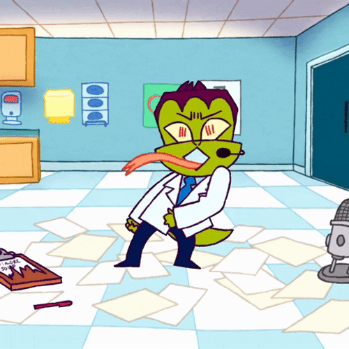 Cartoon Snake Crazy Dancing GIF