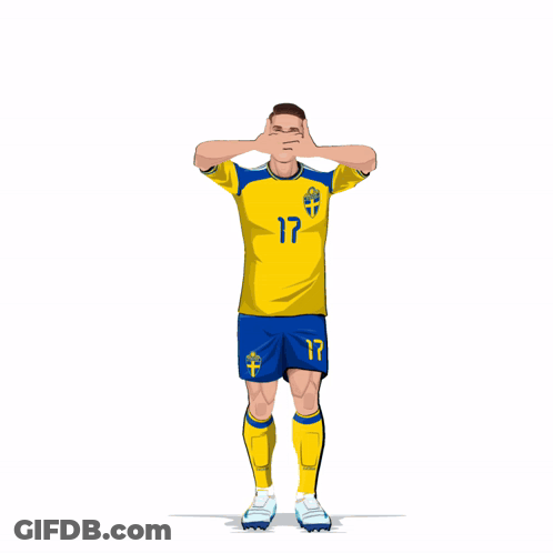 Cartoon Soccer Player Number 17 GIF