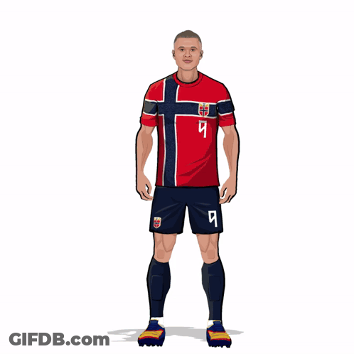 Cartoon Soccer Player With Number 4 GIF