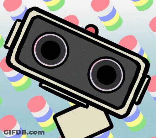 Cartoon Speaker With Two Speakers GIF