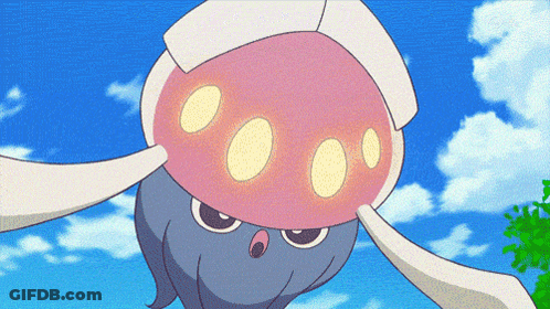 Cartoon Spider With Pink And White Hat GIF