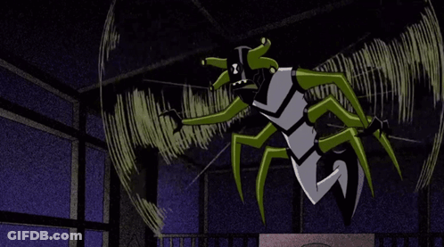 Cartoon Spider With X On Head GIF