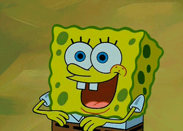 Cartoon SpongeBob SquarePants Rainbow GIF