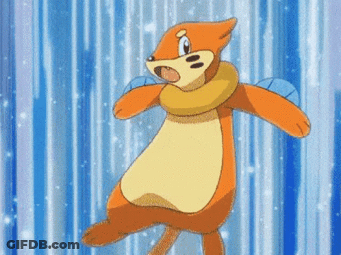 Cartoon Squirrel In Front Of Blue Background GIF
