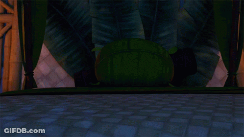 Cartoon Squirrel Lying With Red Nose Light GIF
