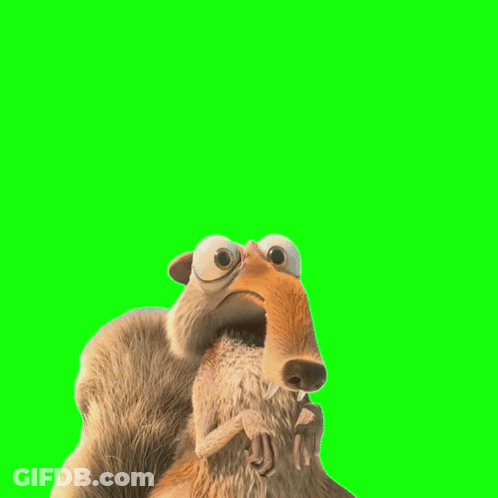 Cartoon Squirrel Mouth Wide Open GIF