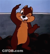 Cartoon Squirrel Pointing GIF