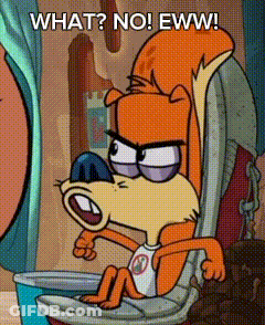 Cartoon Squirrel Saying What No GIF