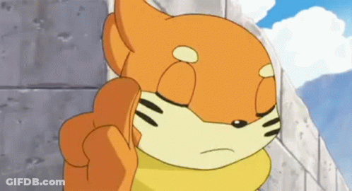 Cartoon Squirrel Standing Next To Wall Making Face GIF
