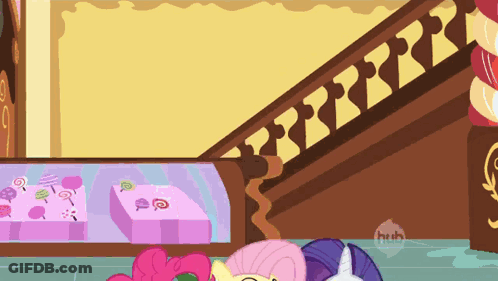 Cartoon Staircase With Huh GIF