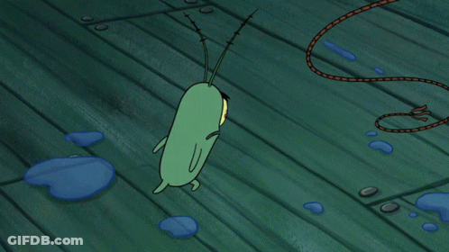 Cartoon Standing On Wooden Floor GIF