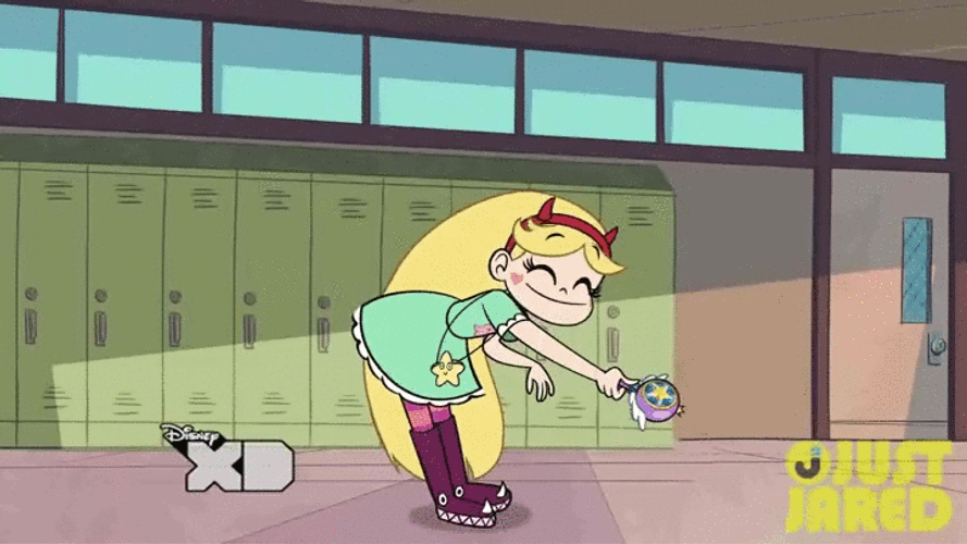 Cartoon Star Making A Rainbow GIF