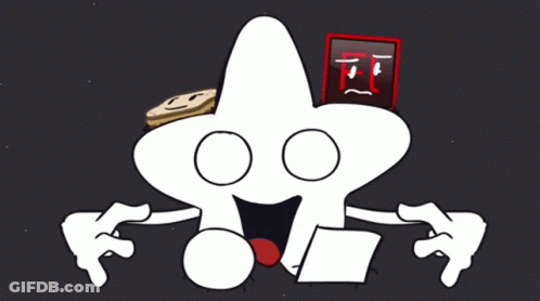 Cartoon Star With Peanut Butter Sandwich GIF