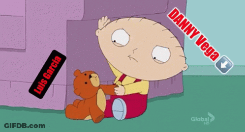 Cartoon Stewie Holding Teddy Bear Danny Vega GIF