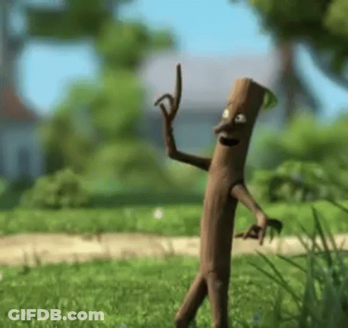 Cartoon Stick Giving Middle Finger GIF